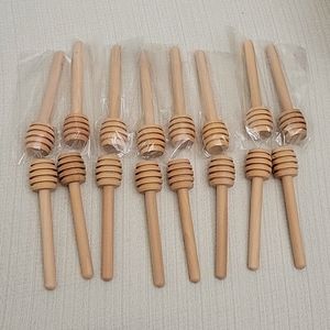 3" wooden honey dippers (16pc)